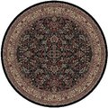 Concord Global 7 ft. 10 in. Persian Classics Sarouk - Round, Black 20939